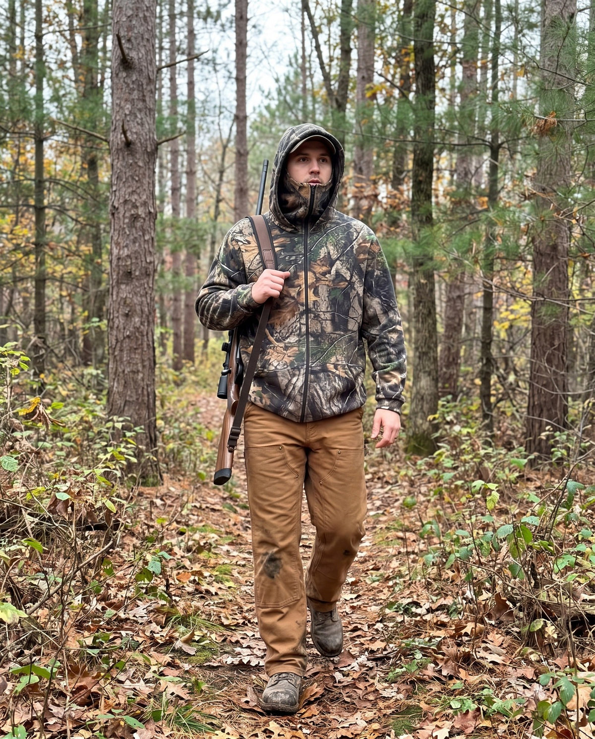 Woodland Zip Hoodies