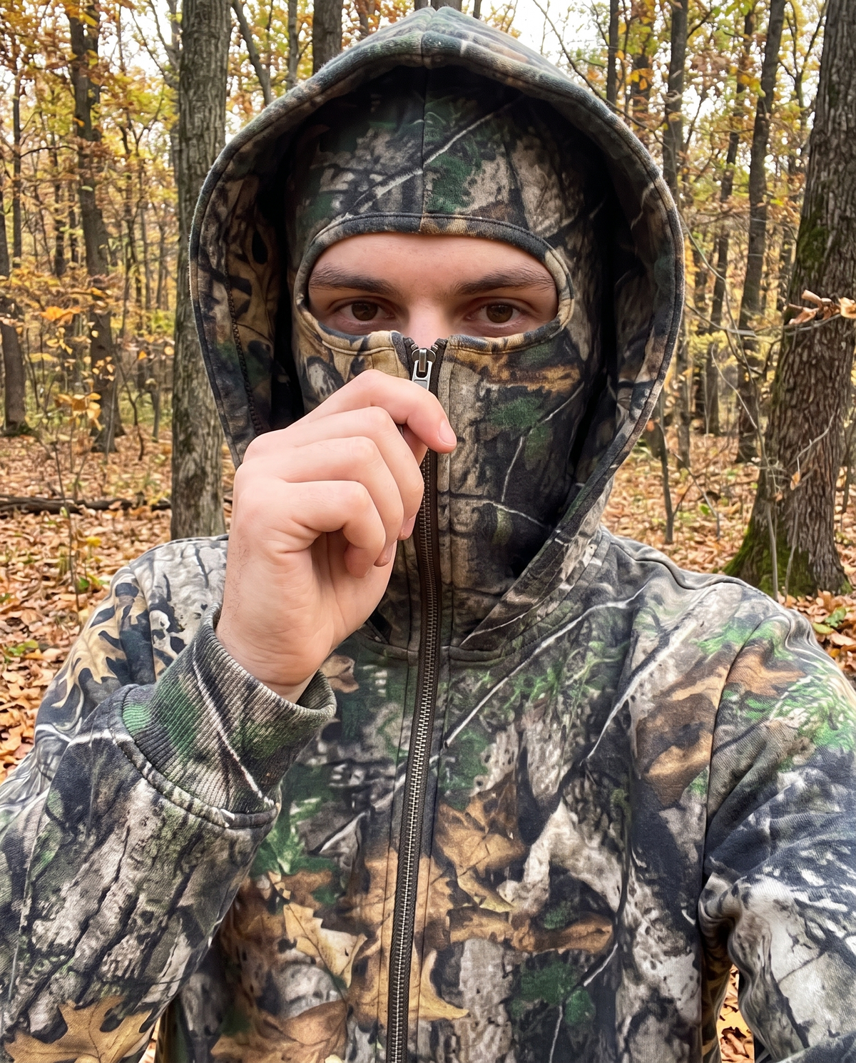 Woodland Zip Hoodies