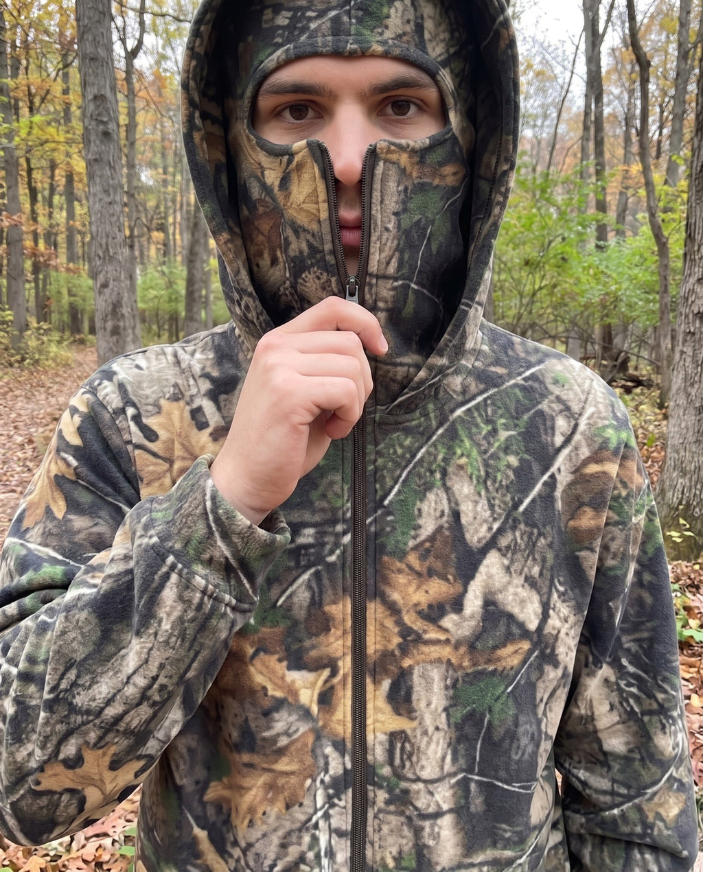 Woodland Zip Hoodies